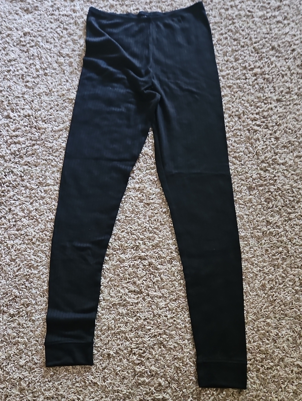 Black Women's Ribbed Leggings - Classic Comfort